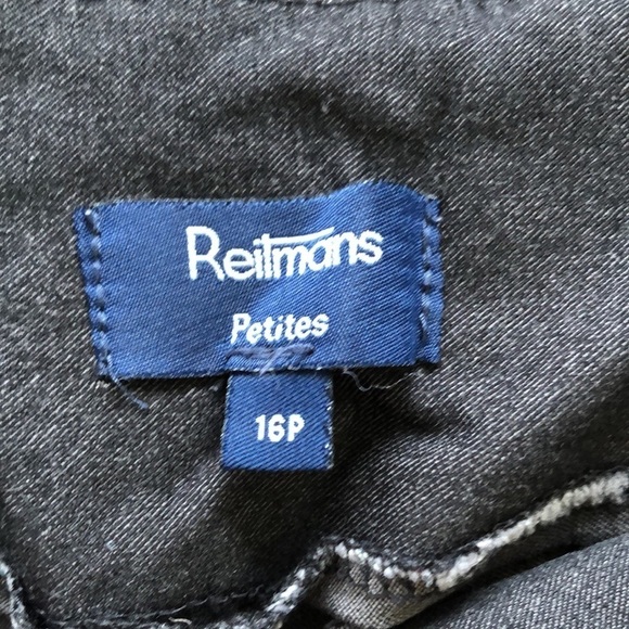 Reitmans charcoal grey trouser size 16P - Picture 5 of 8